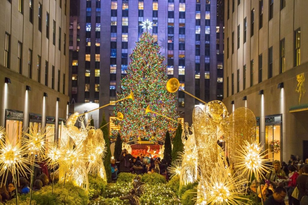 New York's main Christmas tree